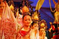 Fotos fra Tang Dynastiet show i Xian, Kina